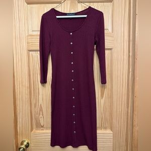 Burgundy Sweater dress Sz Small